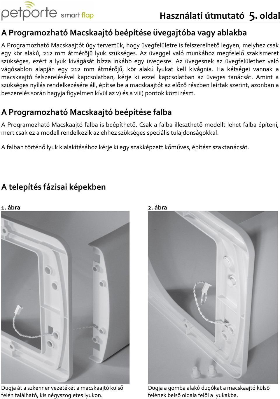 lyuk szükséges. Az üveggel való munkához megfelelő szakismeret szükséges, ezért a lyuk kivágását bízza inkább egy üvegesre.