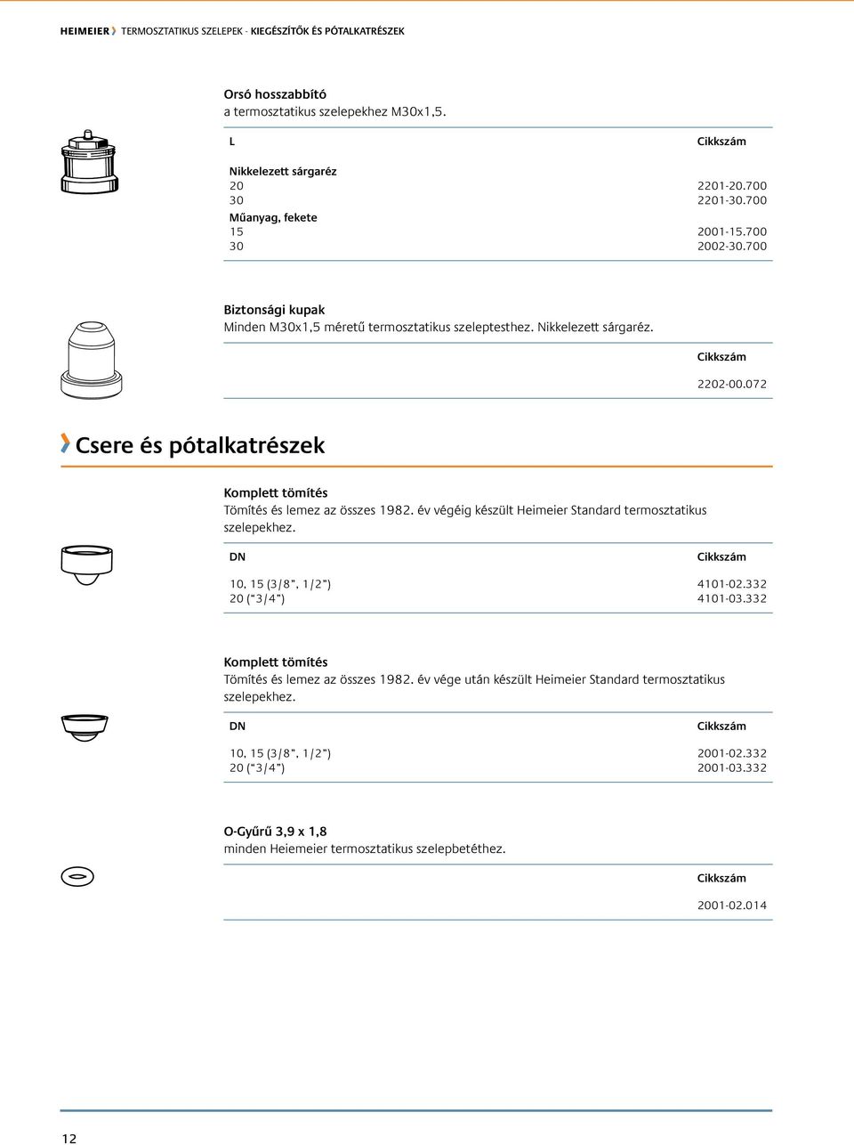 Kiegészítők és pótalkatrészek - PDF Ingyenes letöltés