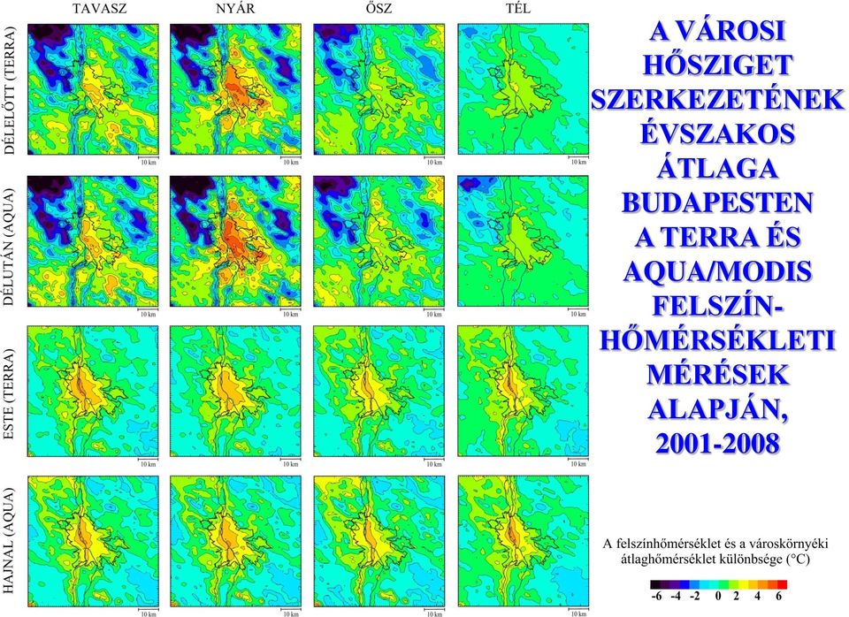 TERRA ÉS AQUA/MODIS FELSZÍN-