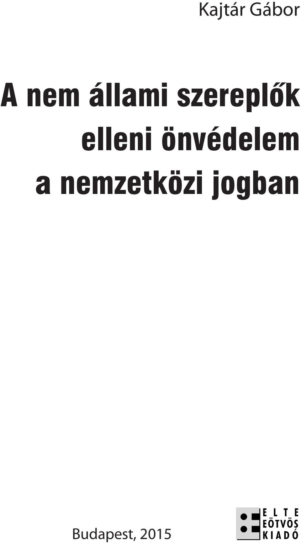 elleni önvédelem a