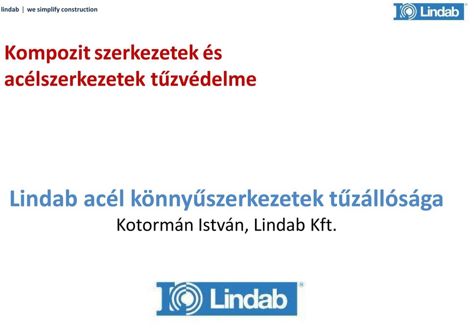 Lindab acél könnyűszerkezetek