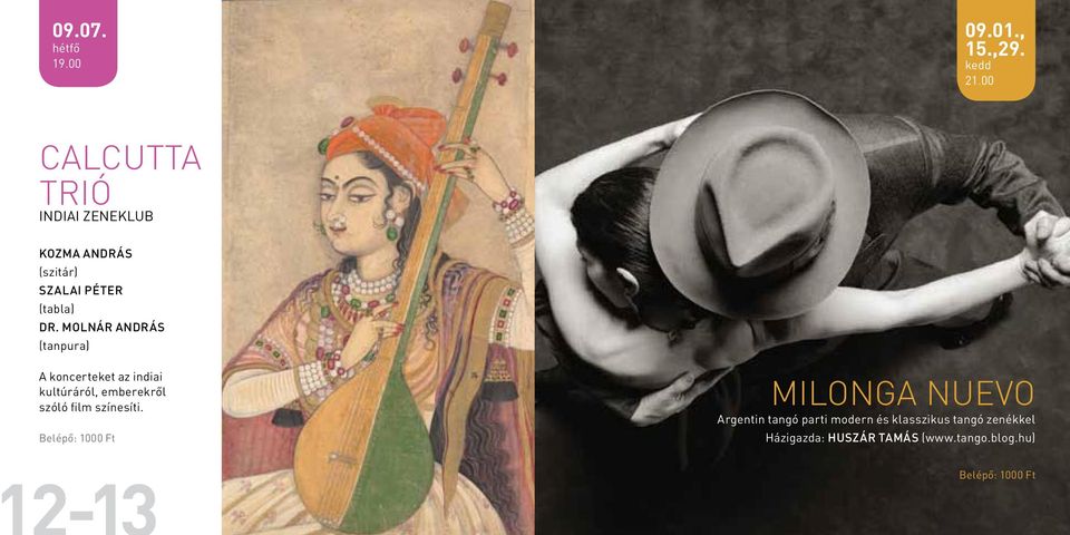 MOLNÁR ANDRÁS (tanpura) A koncerteket az indiai kultúráról, emberekről szóló film