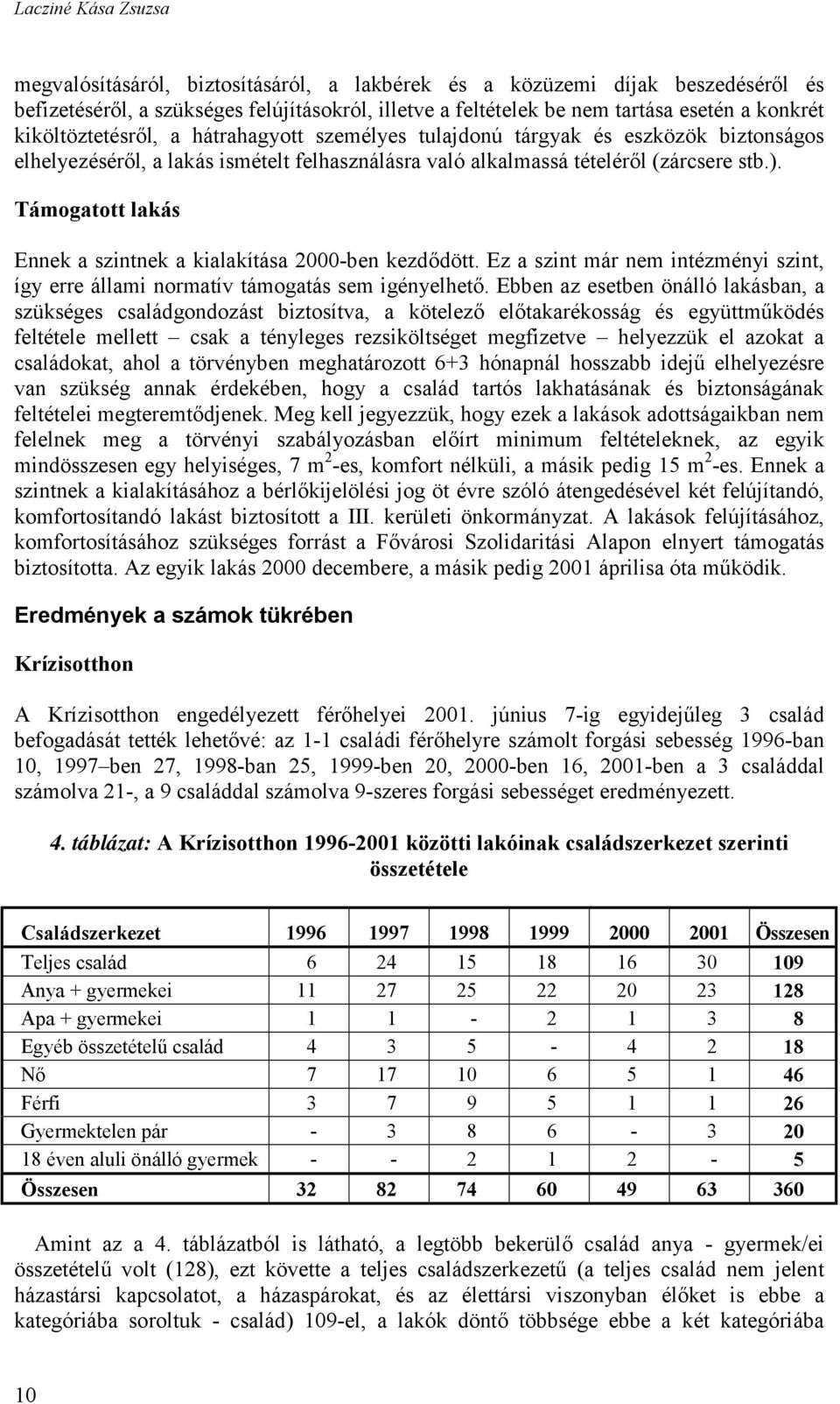 Támogatott lakás Ennek a szintnek a kialakítása 2000-ben kezdődött. Ez a szint már nem intézményi szint, így erre állami normatív támogatás sem igényelhető.