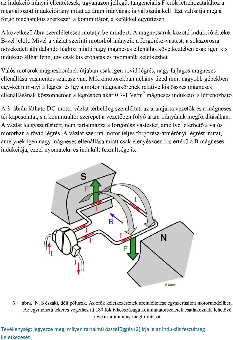 Mivel a vázlat szerinti motorból hiányzik a forgórész-vastest, a sokszorosra növekedett áthidalandó légköz miatti nagy mágneses ellenállás következtében csak igen kis indukció állhat fenn, így csak