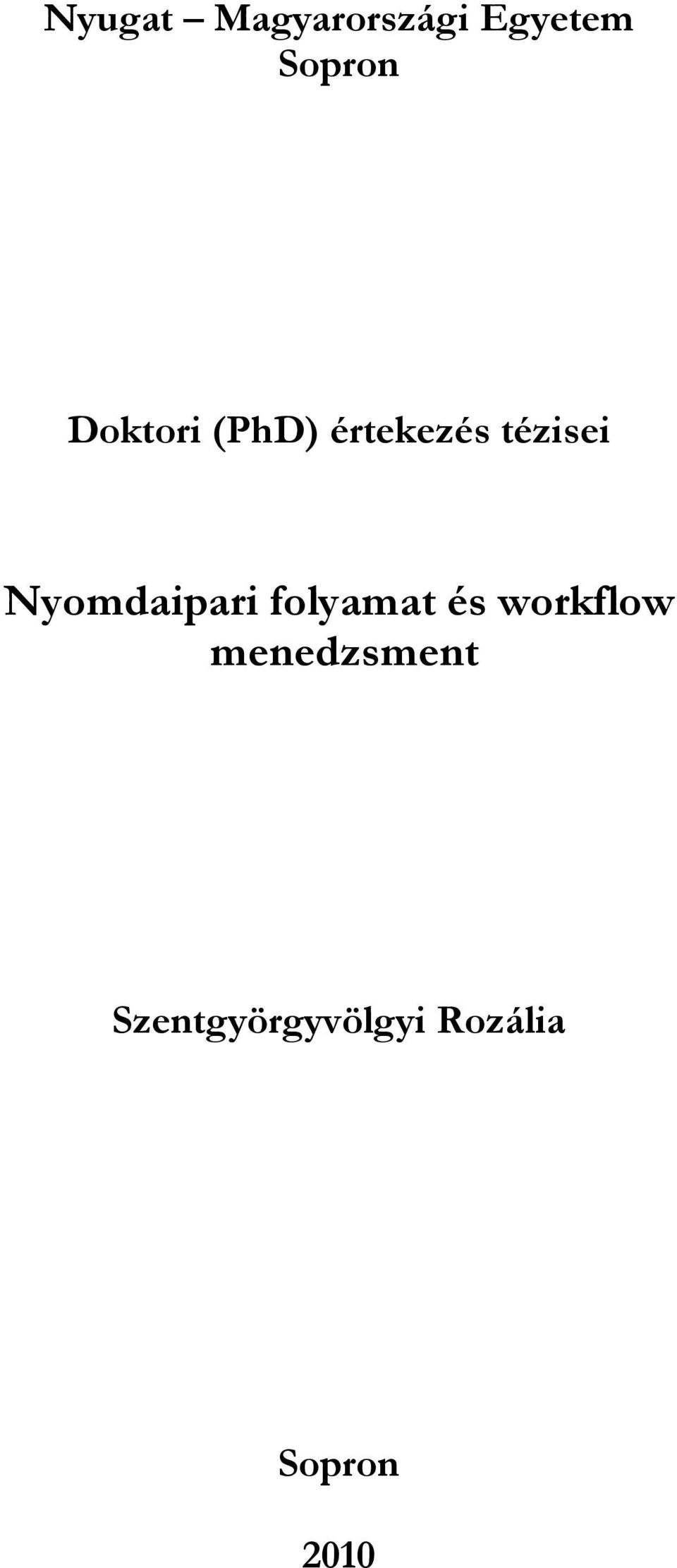 Nyomdaipari folyamat és workflow