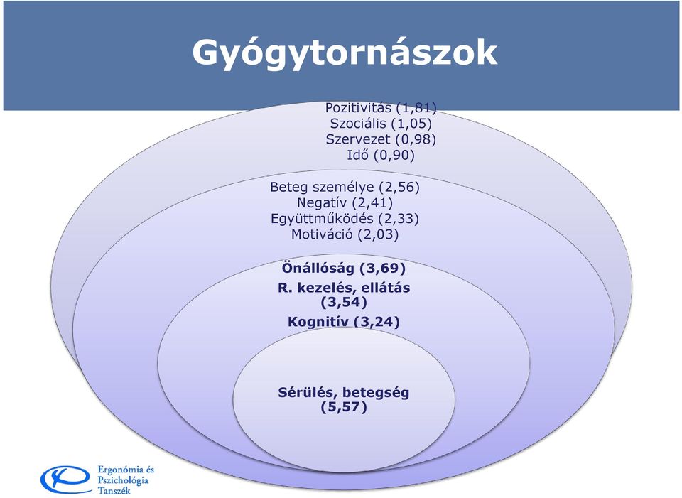 (2,41) Együttműködés (2,33) Motiváció (2,03) Önállóság