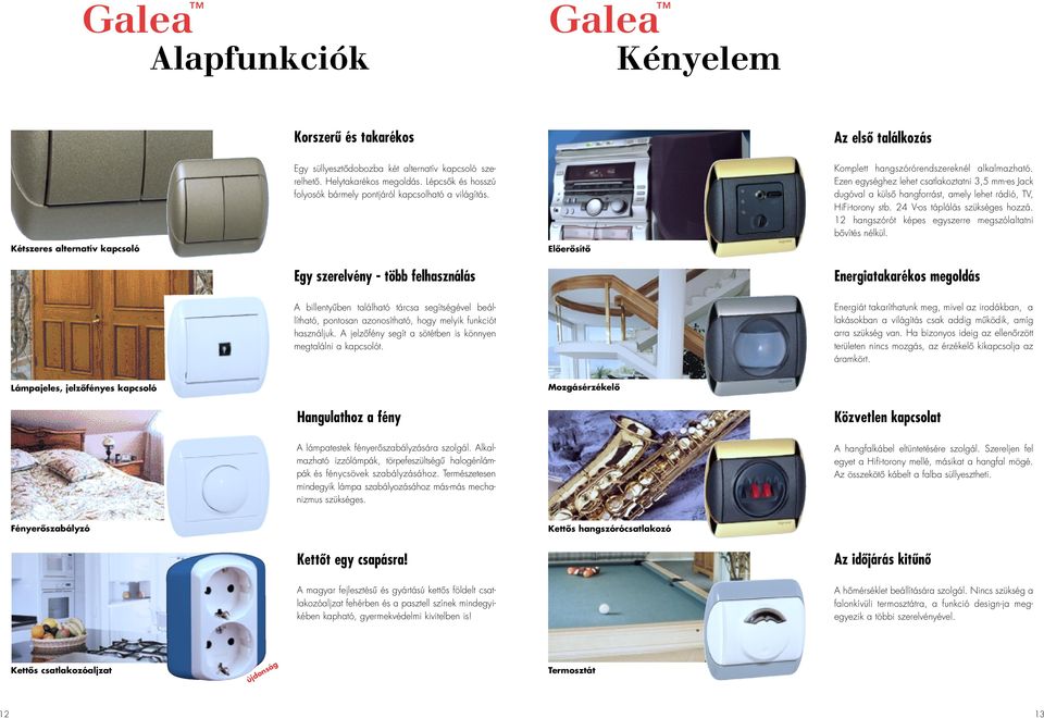 Ezen egységhez lehet csatlakoztatni 3,5 mm-es Jack dugóval a külsô hangforrást, amely lehet rádió, TV, HiFi-torony stb. 24 V-os táplálás szükséges hozzá.