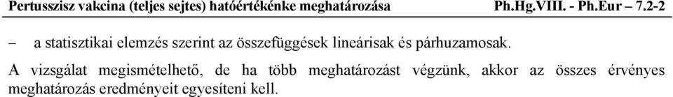 2-2 a statisztikai elemzés szerint az összefüggések lineárisak és