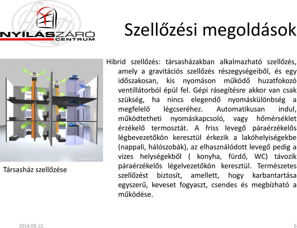Automatikusan indul, működtetheti nyomáskapcsoló, vagy hőmérséklet érzékelő termosztát.