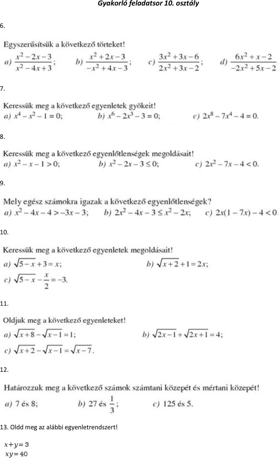 Hatvány, gyök, normálalak - PDF Ingyenes letöltés