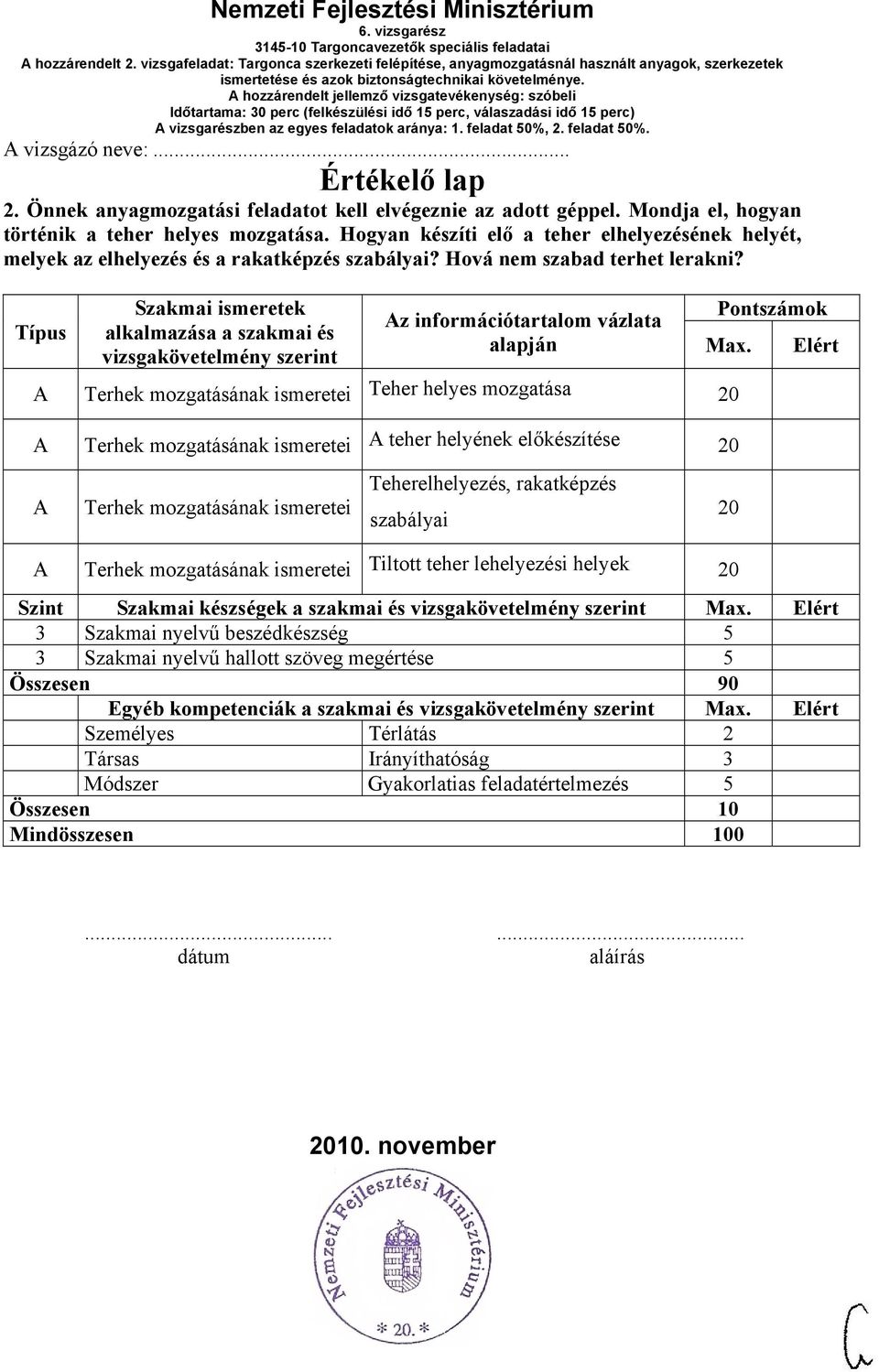 Hogyan készíti elő a teher elhelyezésének helyét, melyek az elhelyezés és a rakatképzés szabályai? Hová nem szabad terhet lerakni?