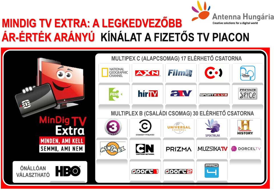 (ALAPCSOMAG) 17 ELÉRHETŐ CSATORNA MULTIPLEX B