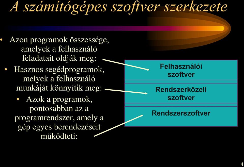 könnyítik meg: Azok a programok, pontosabban az a programrendszer, amely a gép