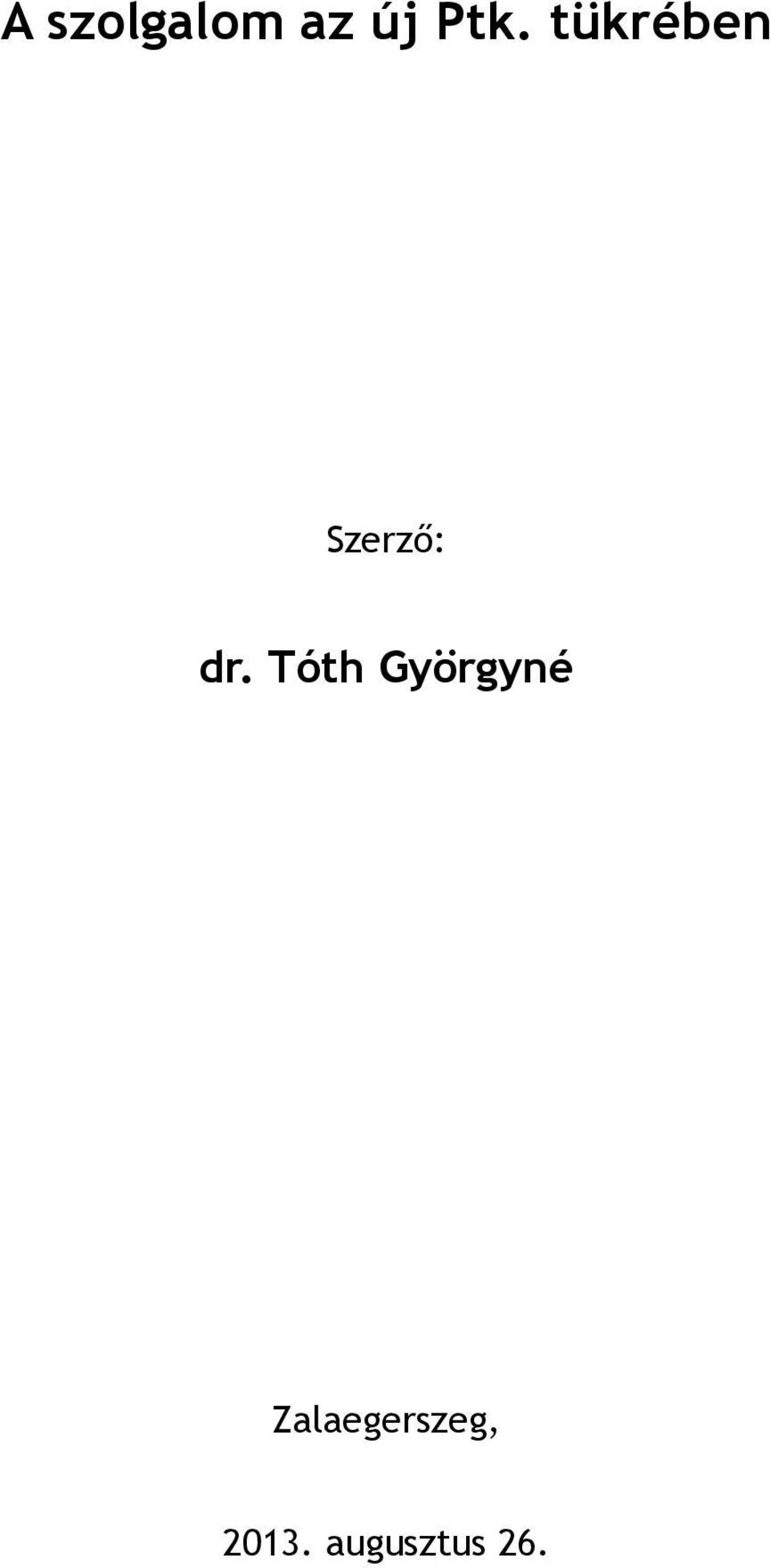 Tóth Györgyné