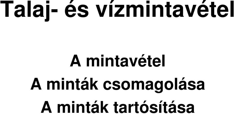 mintavétel A minták