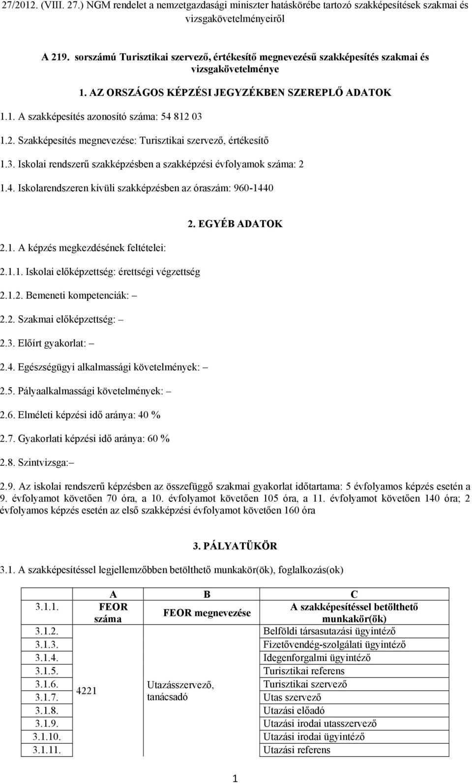 1. A képzés megkezdésének feltételei: 2.1.1. Iskolai előképzettség: érettségi végzettség 2.1.2. Bemeneti kompetenciák: 2.2. Szakmai előképzettség: 2.3. Előírt gyakorlat: 2.4.