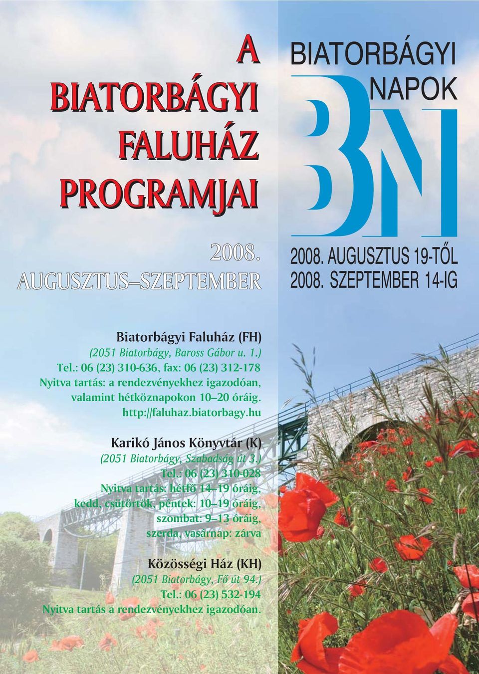 http://faluhaz.biatorbagy.hu Karikó János Könyvtár (K) Tel.