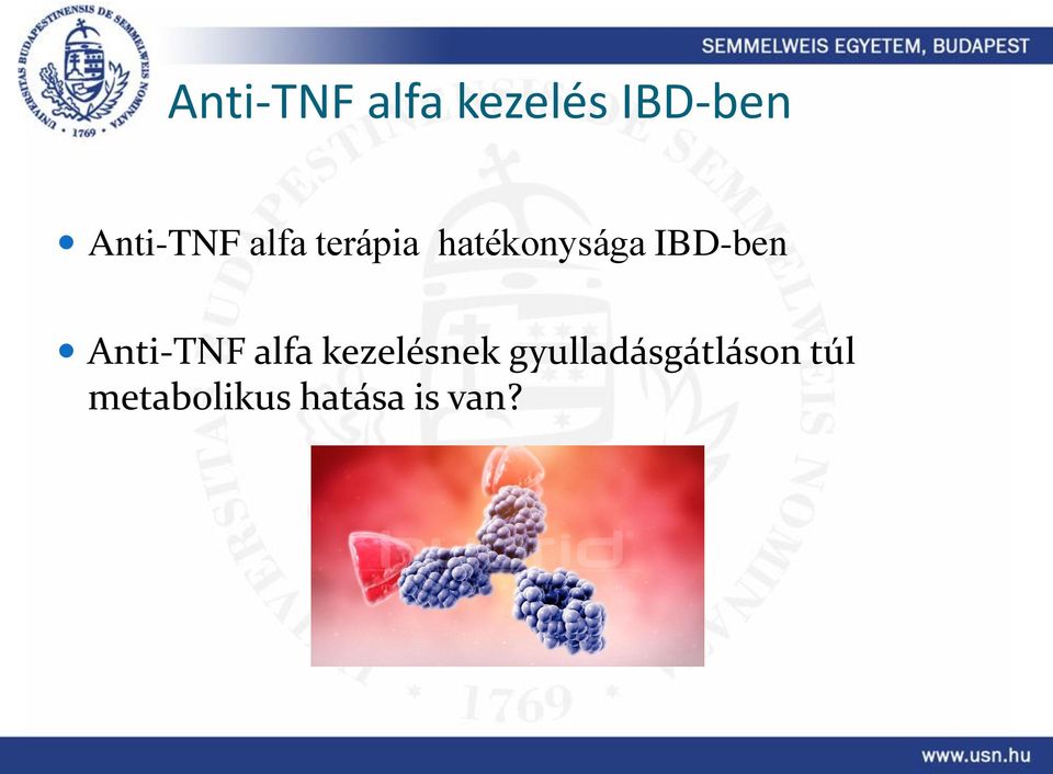 IBD-ben Anti-TNF alfa kezelésnek
