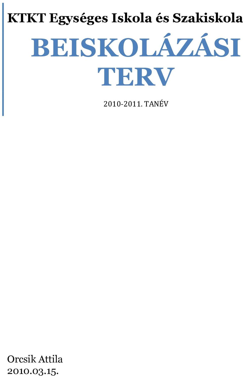 TERV 2010-2011.