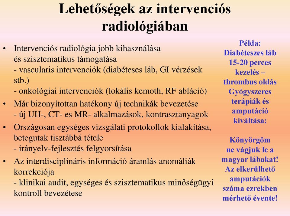 Az Intervencios Radiologia Ir Fejlesztesenek Programja Magyarorszagon Pdf Ingyenes Letoltes