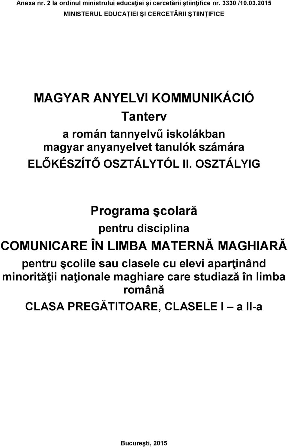 anyanyelvet tanulók számára ELŐKÉSZÍTŐ OSZTÁLYTÓL II.