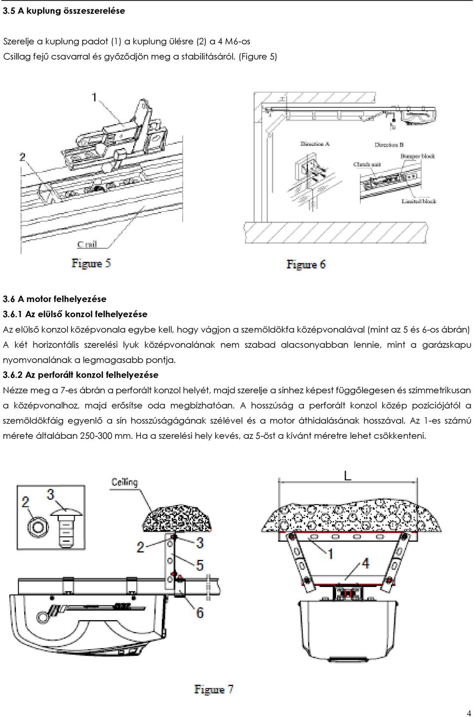 A motor felhelyezése 3.6.