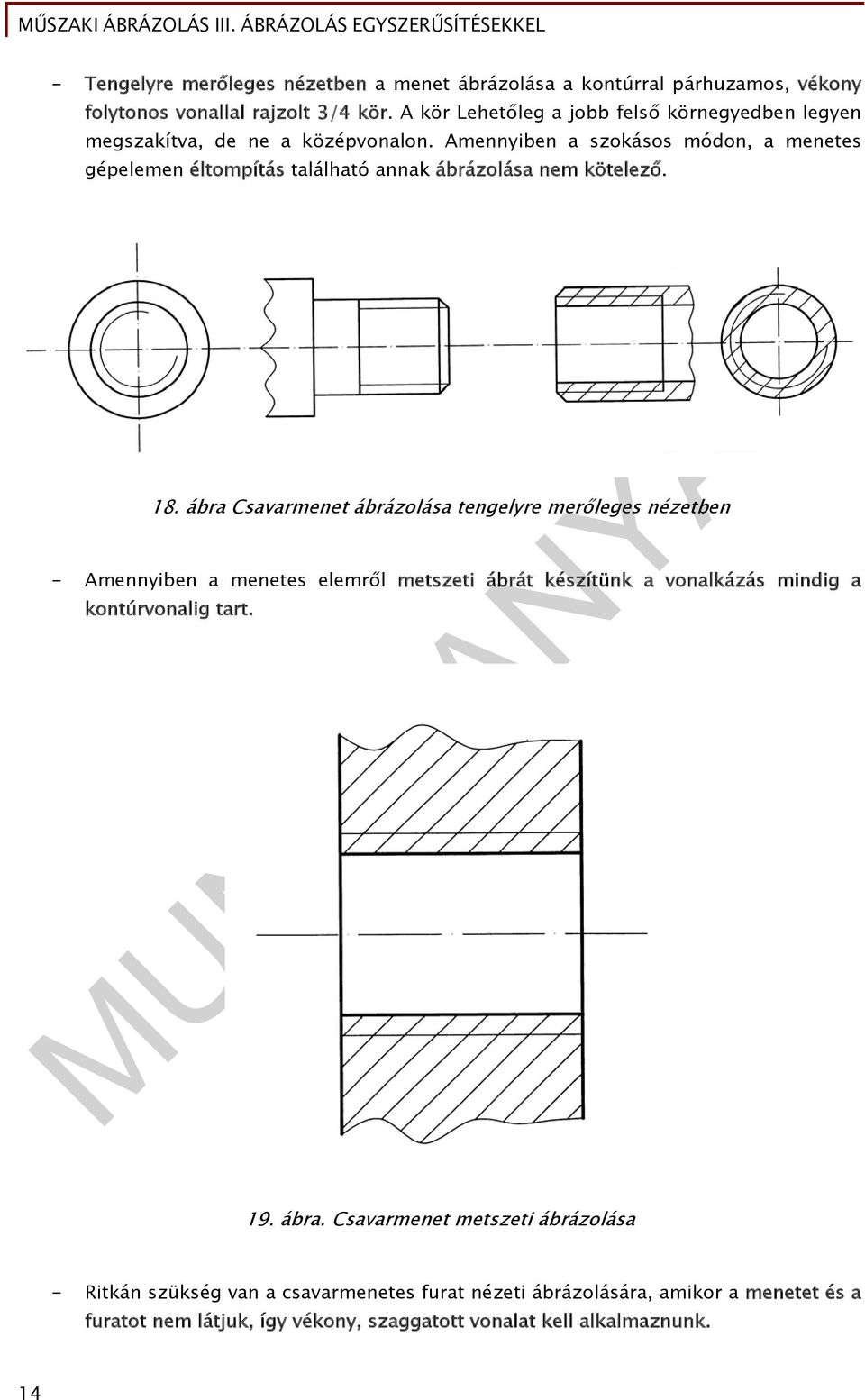 MUNKAANYAG. Palotainé Békési Katalin. Műszaki ábrázolás III. Ábrázolás  egyszerűsítésekkel - PDF Free Download