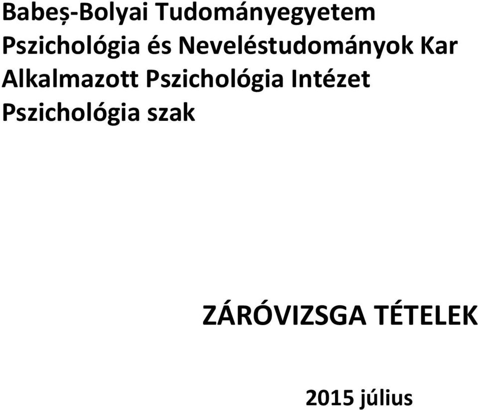Kar Alkalmazott Pszichológia Intézet