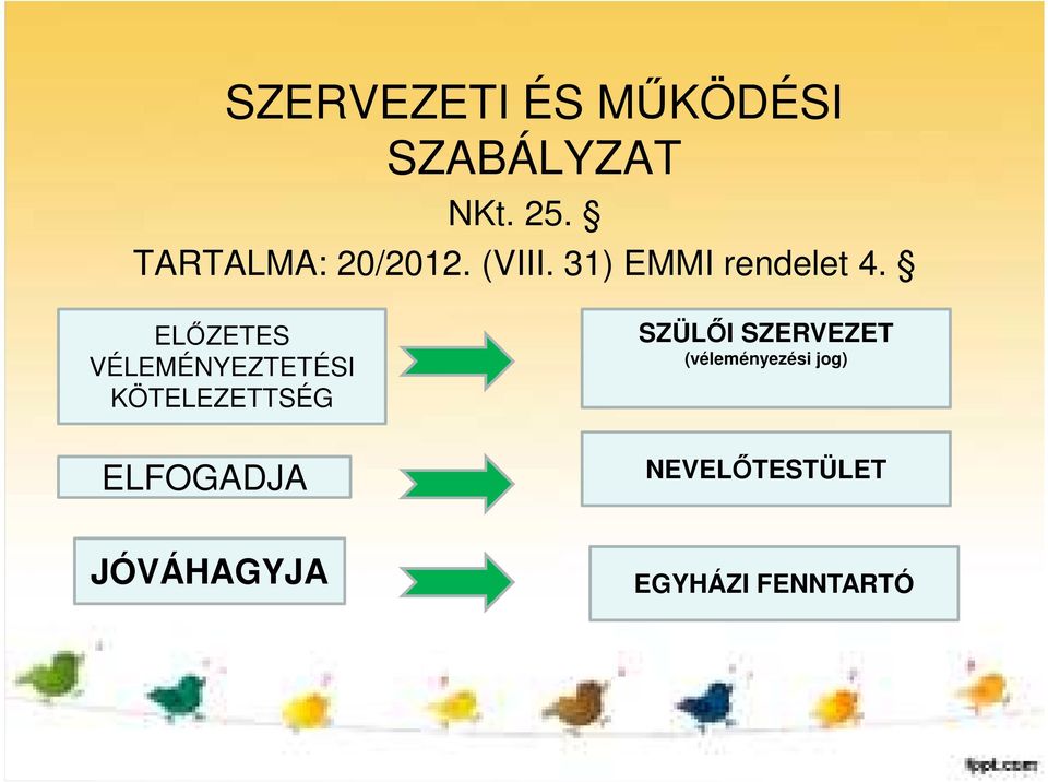 ELŐZETES VÉLEMÉNYEZTETÉSI KÖTELEZETTSÉG SZÜLŐI