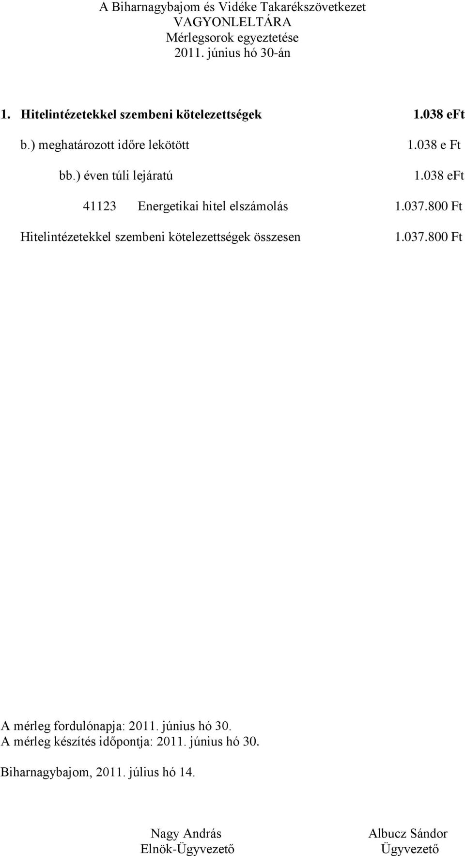 038 e Ft 1.038 eft 41123 Energetikai hitel elszámolás 1.037.