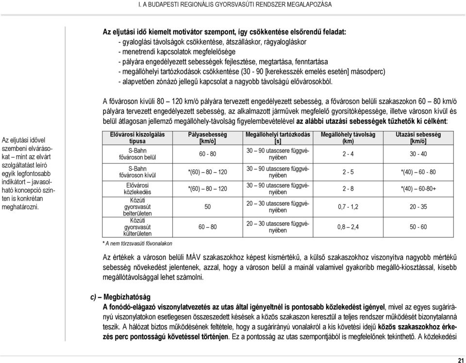 esetén] másodperc) - alapvetıen zónázó jellegő kapcsolat a nagyobb távolságú elıvárosokból.