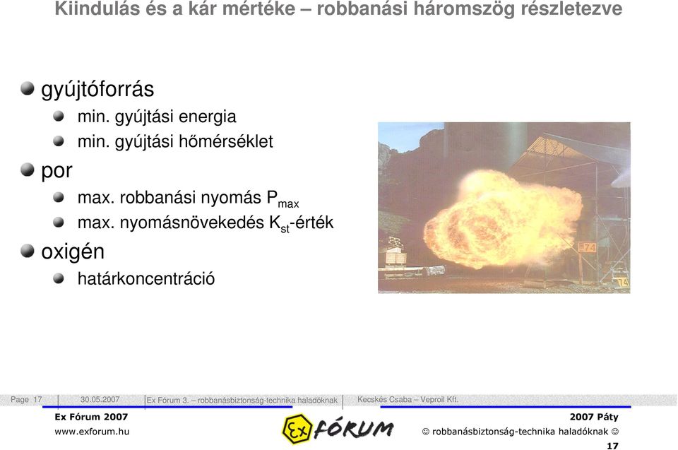 gyújtási energia min. gyújtási hmérséklet max.