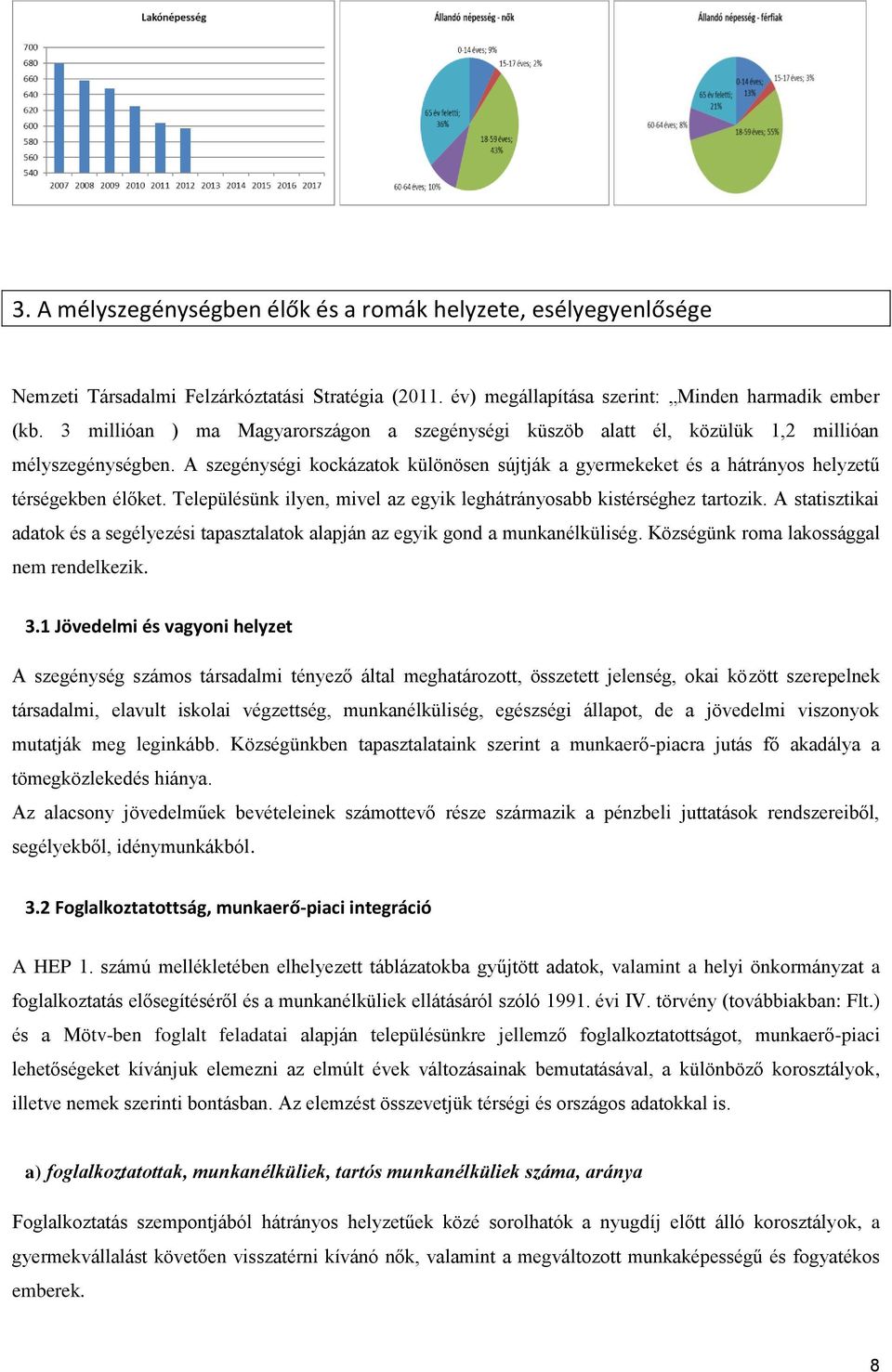 A szegénységi kockázatok különösen sújtják a gyermekeket és a hátrányos helyzetű térségekben élőket. Településünk ilyen, mivel az egyik leghátrányosabb kistérséghez tartozik.