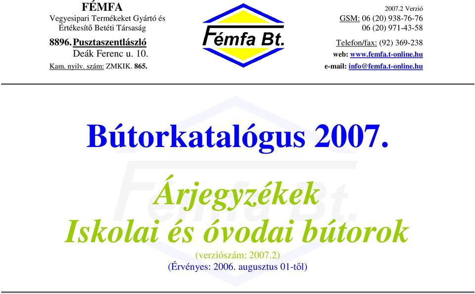 óvodai bútorok (verziószám: