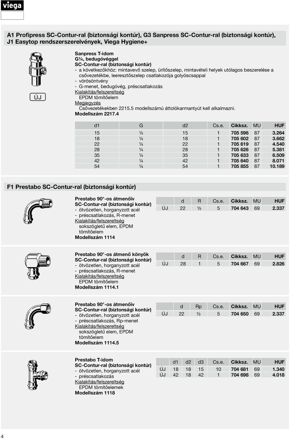 Modellszám 2217.4 d1 G d2 Cs.e. Cikksz. MU HUF 15 ¼ 15 1 705 596 87 3.264 18 ¼ 18 1 705 602 87 3.662 22 ¼ 22 1 705 619 87 4.540 28 ¼ 28 1 705 626 87 5.381 35 ¼ 35 1 705 633 87 6.