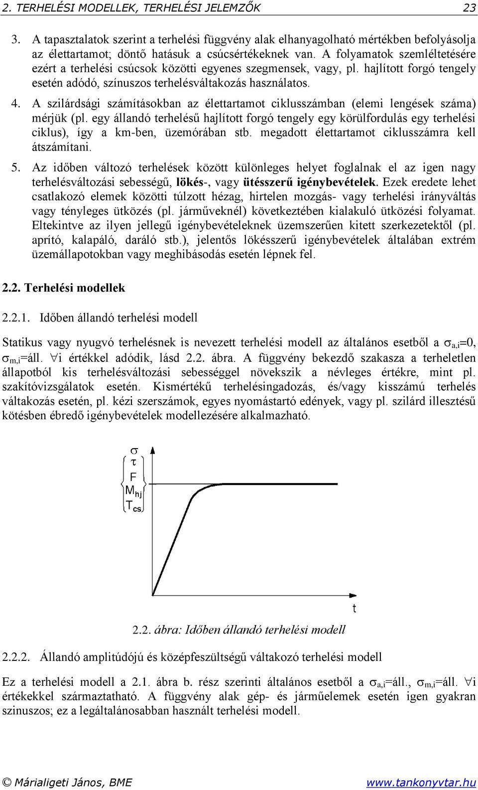 A szilárdsági számításokban az élettartamot ciklusszámban (elemi lengések száma) mérjük (pl.