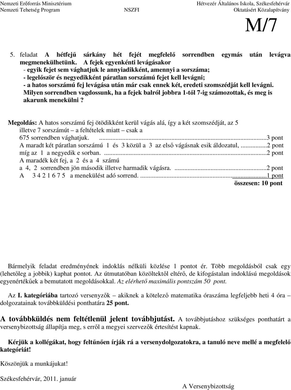 Varga Tamás Matematikaverseny 7. osztályos feladatok megoldásai iskolai  forduló PDF Free Download