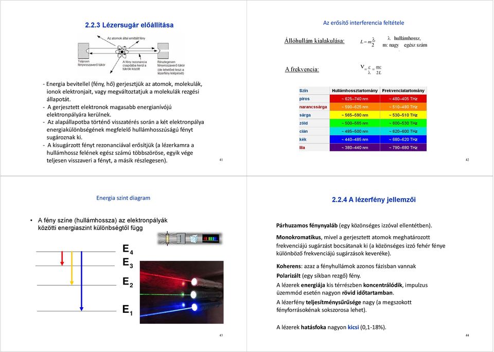 A gerjesztett elektronok magasabb energianívójú elektronpályára kerülnek.