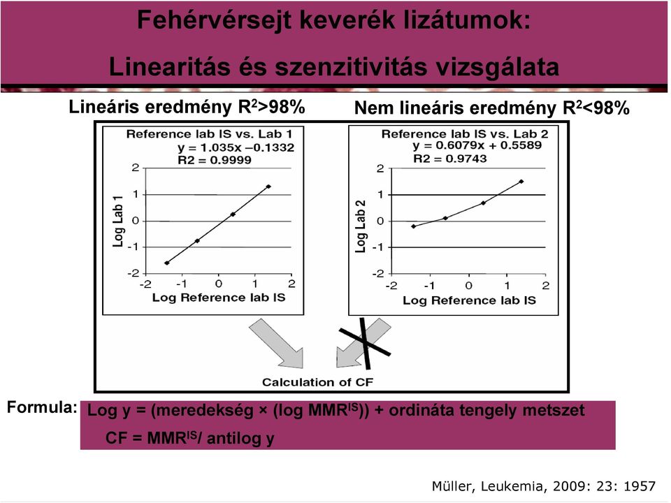 <98% Formula: Log y = (meredekség (log MMR IS )) + ordináta