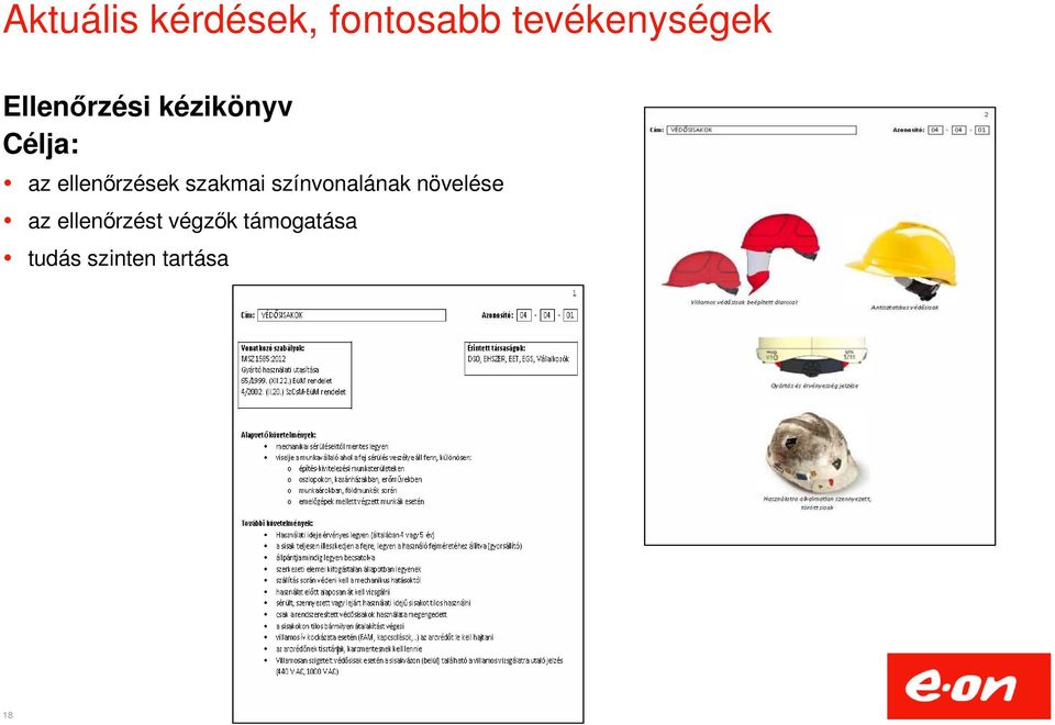 ellenőrzések szakmai színvonalának növelése