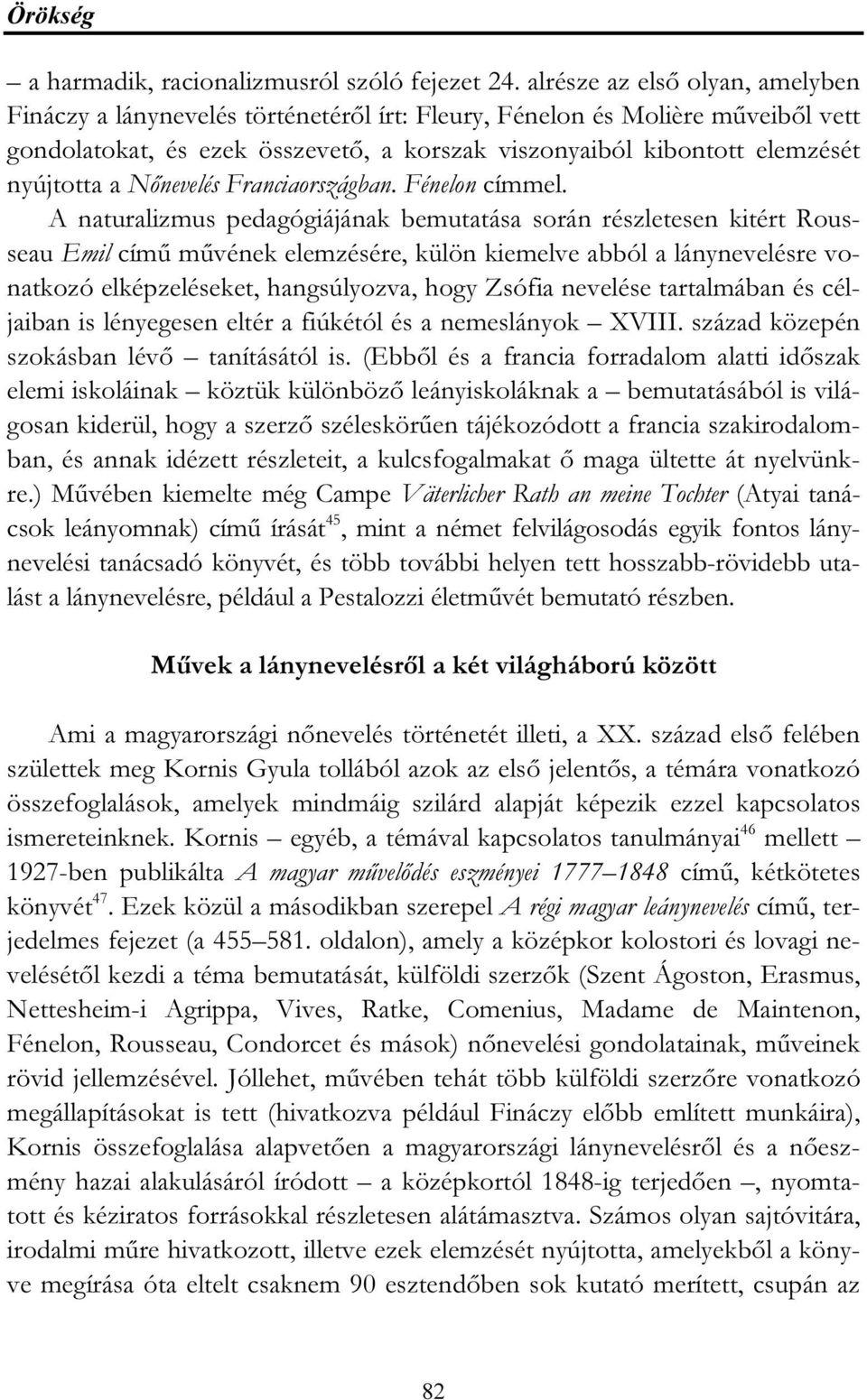 a Nőnevelés Franciaországban. Fénelon címmel.