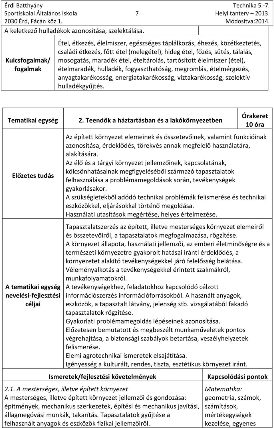 ételtárolás, tartósított élelmiszer (étel), ételmaradék, hulladék, fogyaszthatóság, megromlás, ételmérgezés, anyagtakarékosság, energiatakarékosság, víztakarékosság, szelektív hulladékgyűjtés.