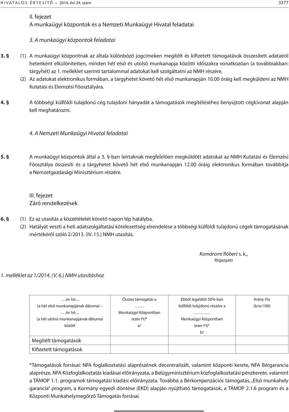 vonatkozóan (a továbbiakban: tárgyhét) az 1. melléklet szerinti tartalommal adatokat kell szolgáltatni az NMH részére.