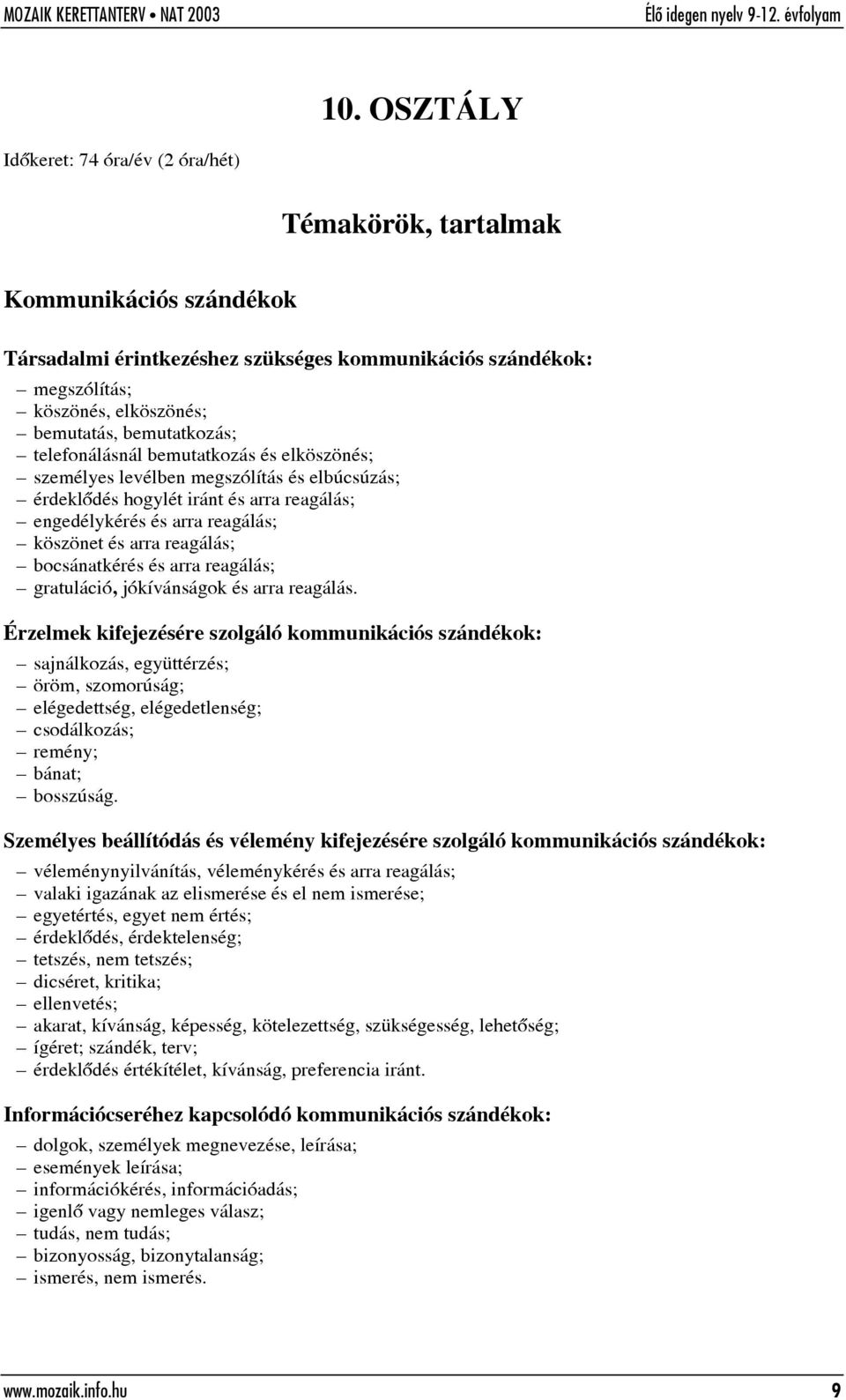 reagálás; bocsánatkérés és arra reagálás; gratuláció, jókívánságok és arra reagálás.