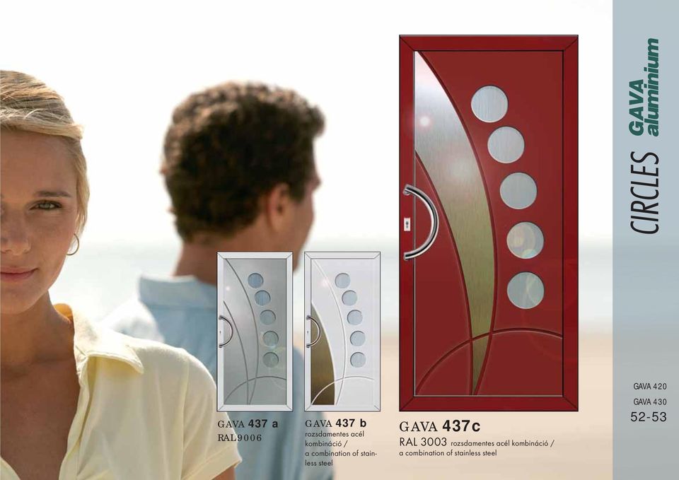 stainless steel GAVA 437 c RAL 3003