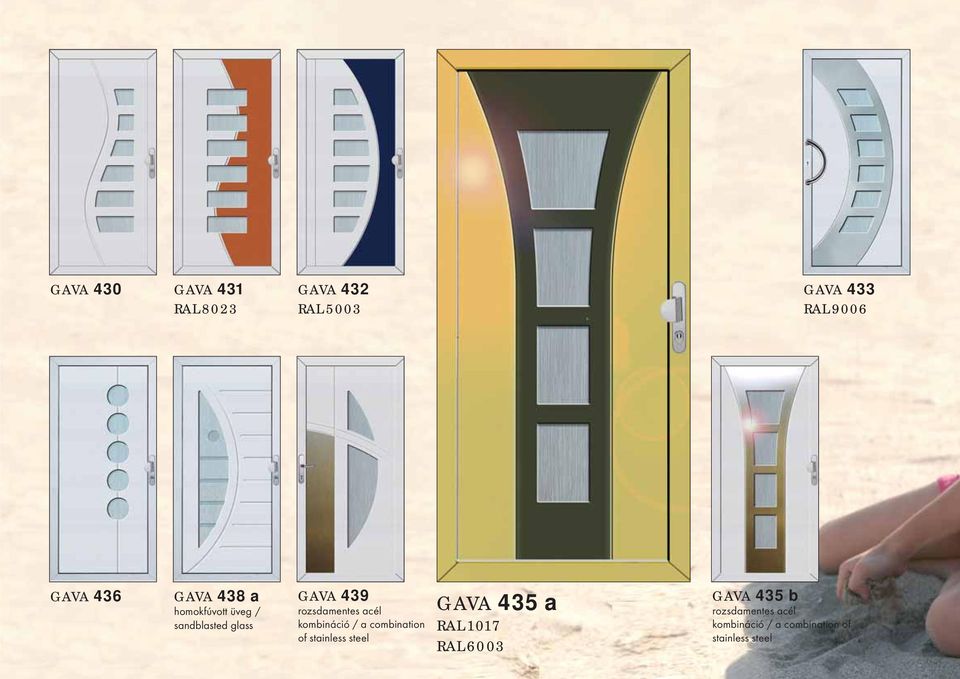 homokfúvott üveg / sandblasted glass GAVA 439