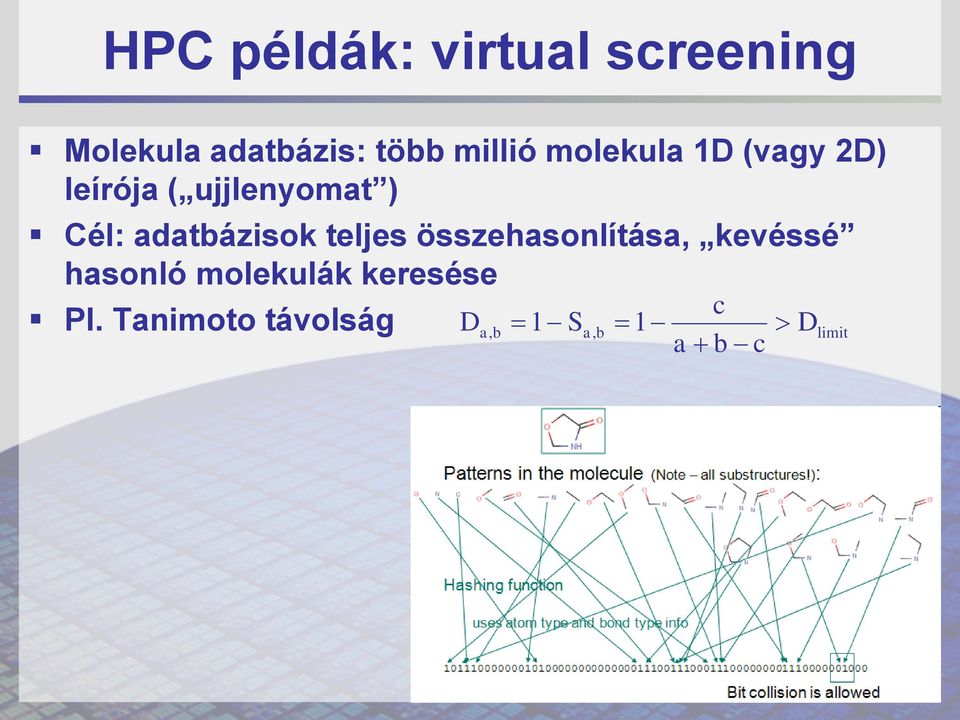 adatbázisok teljes összehasonlítása, kevéssé hasonló