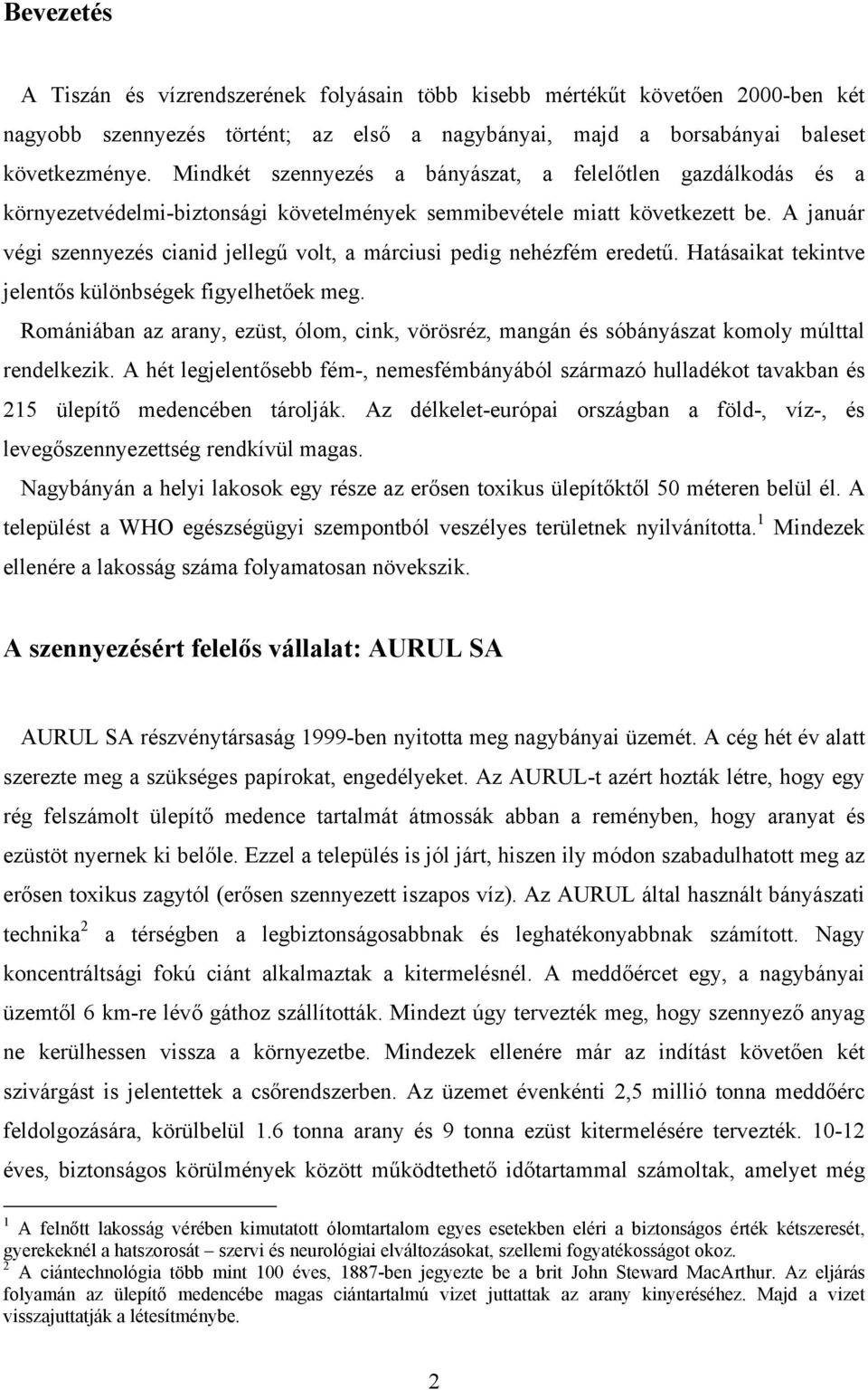 Tiszai ciánszennyezés. Márkus Marietta - PDF Free Download