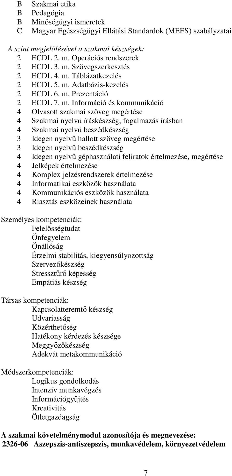 Táblázatkezelés 2 ECDL 5. m.
