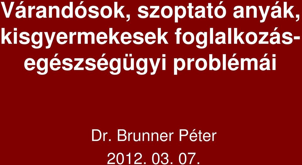 foglalkozásegészségügyi